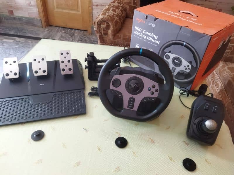 Pxn V9 steering wheel for gaming 14