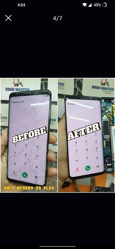 Crack Display repair Samsung S10,S20,S21,S22,S23,Note20Ultra,Note10, 1