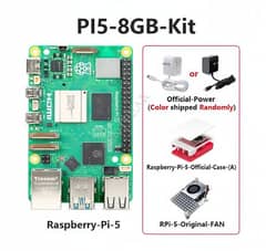 Raspberry pi 5 latest 8GB official complete kit