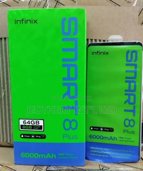 Infinix Smart 8 Plus Brand New Mobile 10 Months Warranty Complete Box 5