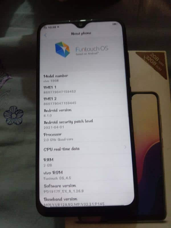 Vivo Y 90 2GB Ram 32GB Rom with origenal box 2