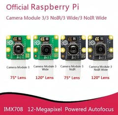 Official Raspberry pi Camera Module 3/3 wide  IMX708 120° 12 MP 0