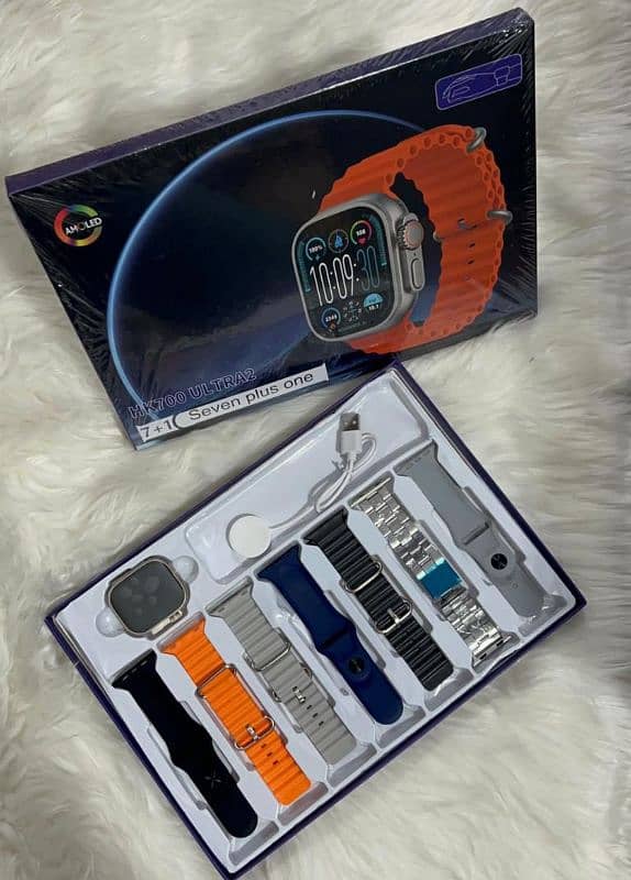 Hk-700 Ultra 2 7 in 1 Smart Watch 0