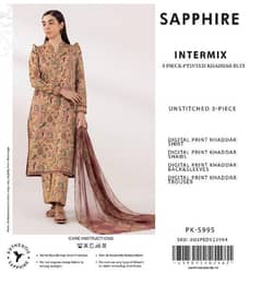 3pc Sipphare khaddar Suit 0