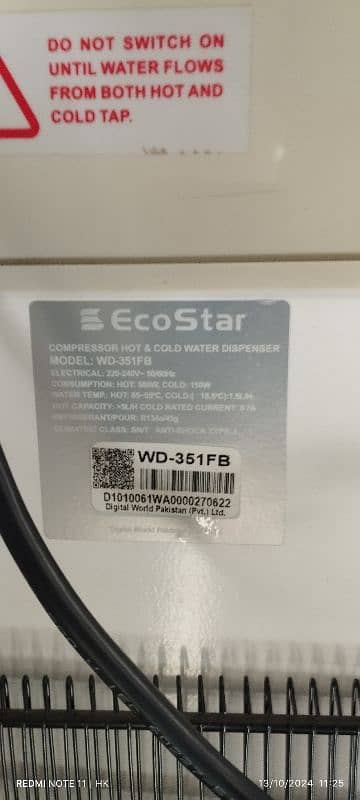 Water Dispenser EcoStar Model WD-351FB 5