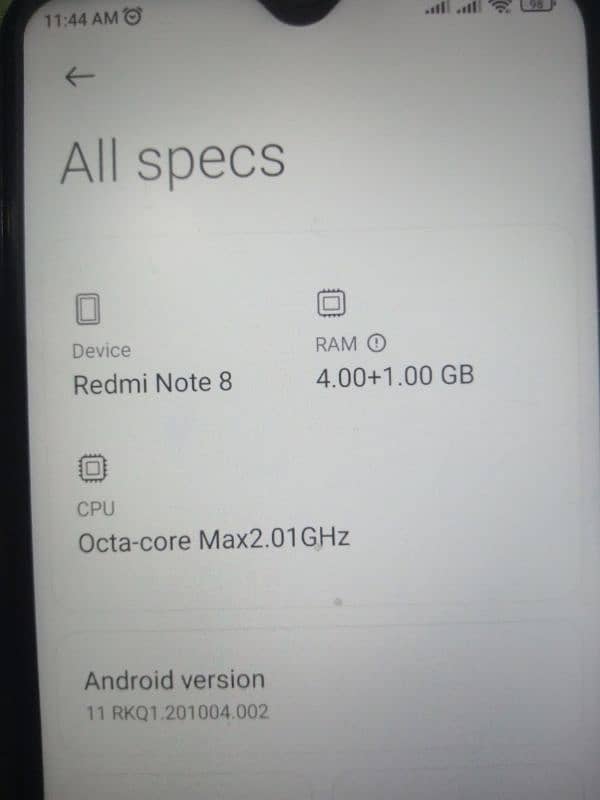 Redmi Note 8 used condition 9/10 3