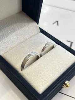 Ring /diamond/silver/couple