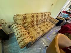 7 seater sofa with dewan solid wood