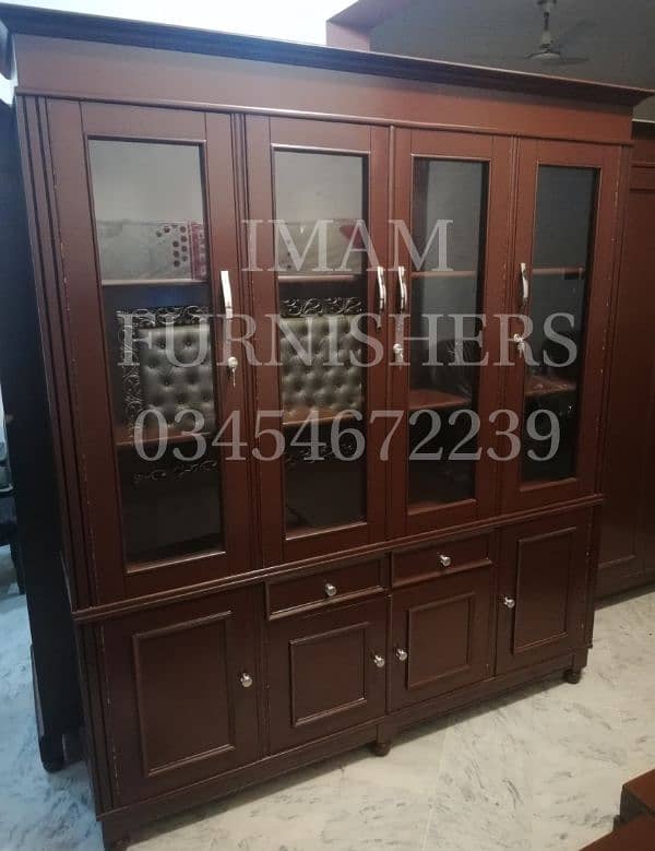 showcase king size solid wood 1