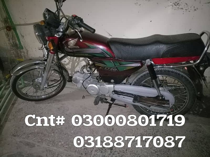 HONDA CD 70 FOR SALE 21 MODEL 0