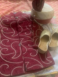 Sherwani with Kussa and Kulla ( complete set)