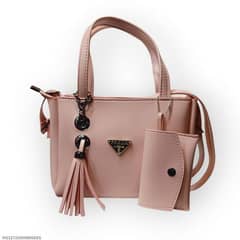 women's leather hand bag set