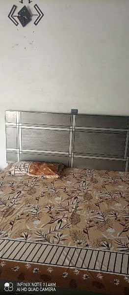 Queen size bed with mattress 1