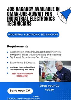 industrial electronic technician can apply abroad