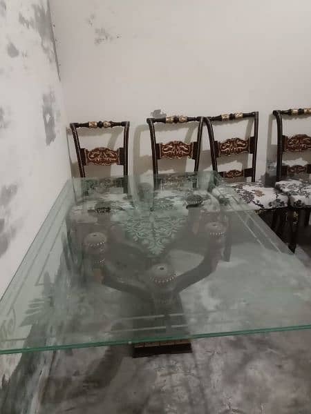 glass top dining | dining | dining table | 6 chairs dining 3