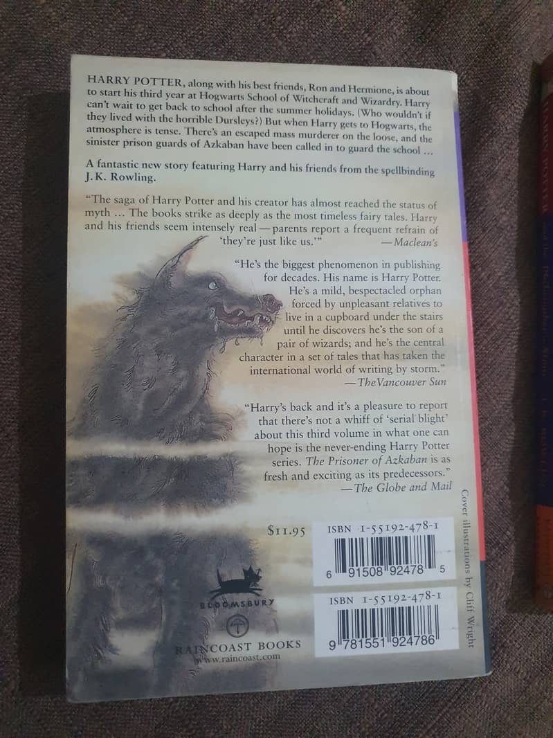 Harry Potter 3 original books set hard core paper 10/10 2