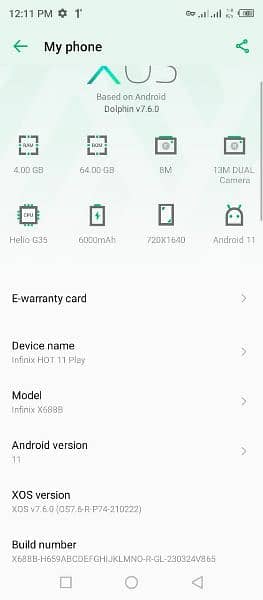 Infinix hot 11 3