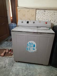 used Super Asia Washing machine with a dryer in the metal body