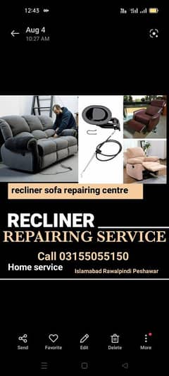 recliner sofa repairing and sale