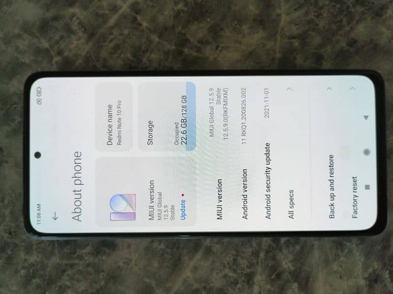 Redmi Note 10 pro best condition 10/10 ful box with orginal 33w chargr 14