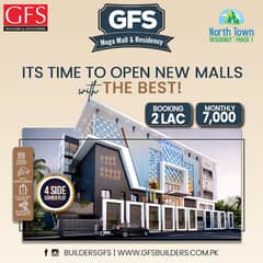 GFS MEGA MALL SHOPS AVAILABLE ON 5 YEARS INSTALMENT PLAN IN NORTH TOWN RESIDENCY PHASE 1