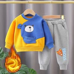 2 pcs boys Fleece printed Sweatshirt