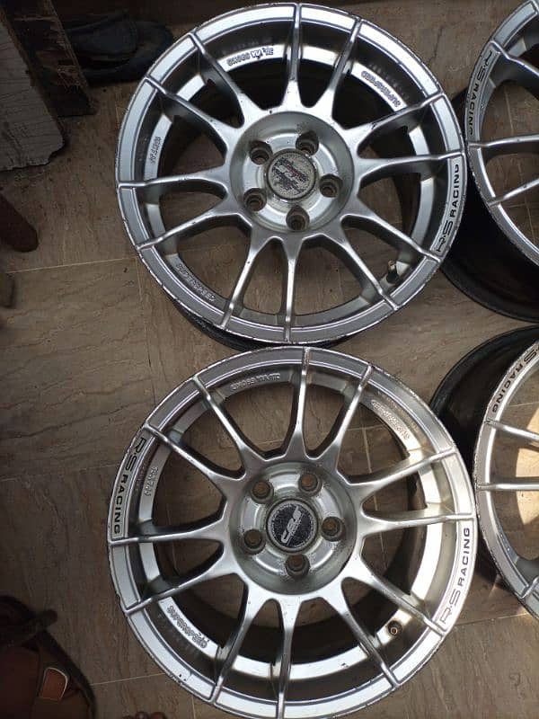 15 inch 7jj alloy rims 5 nuts 3