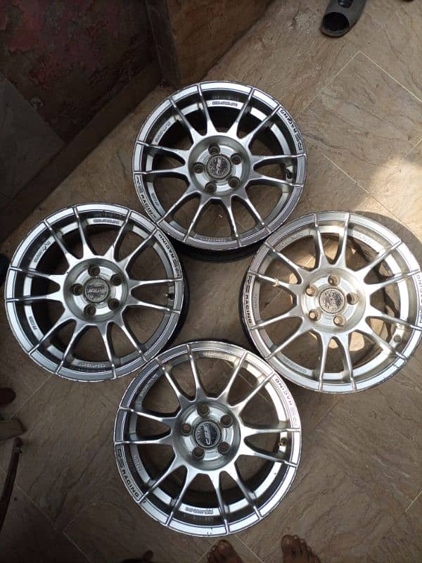 15 inch 7jj alloy rims 5 nuts 4