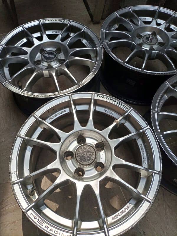 15 inch 7jj alloy rims 5 nuts 6