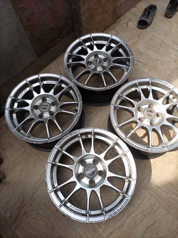 15 inch 7jj alloy rims 5 nuts 8