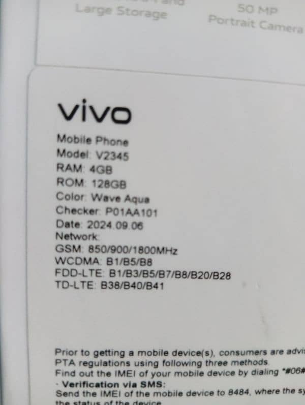 vivo y18 4/128 New phone 030.076. 84.932 3