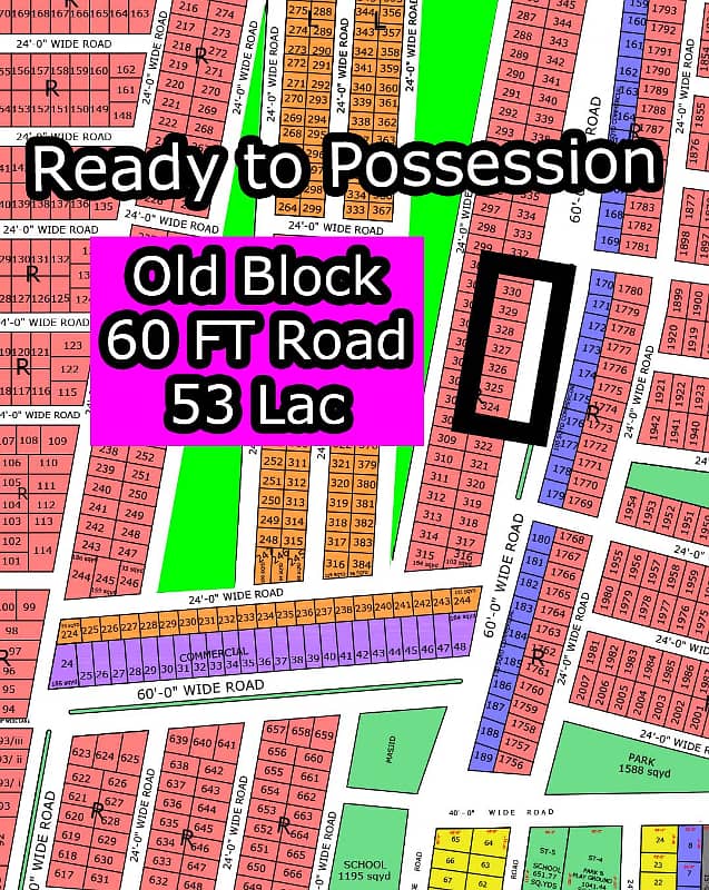 R - (Old Block + 60 FT Road) North Town Residency Phase - 01 (Surjani) 1