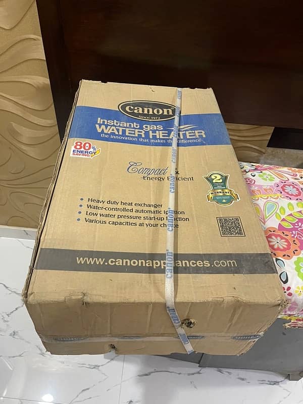 Canon Instant gas WATER HEATER Box packed 2