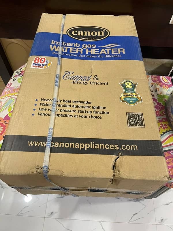 Canon Instant gas WATER HEATER Box packed 4