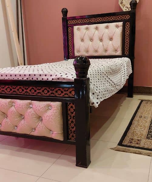 New single iron bed Fancy 1