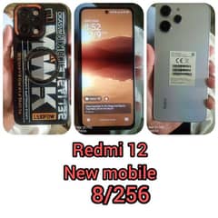 Redmi 12 8+8/256 full ok hai 8 months warranty hai full box available