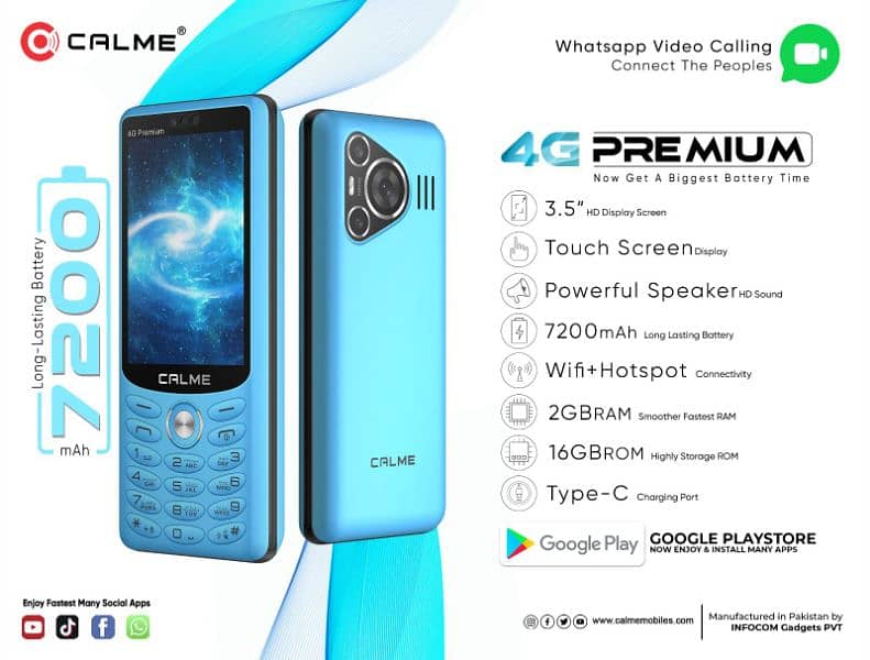 Calme 4G premium 7200 mAh Battery 0