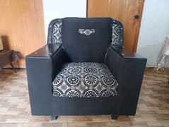 6 Seater Black Sofa Set Elegant Beautiful 0