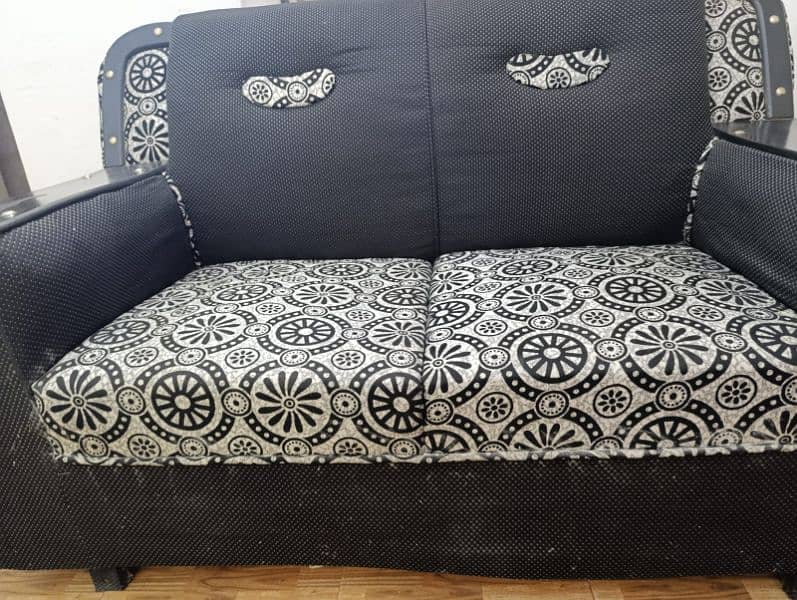 6 Seater Black Sofa Set Elegant Beautiful 6