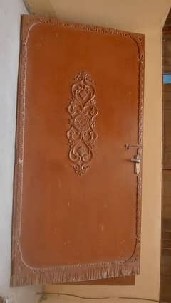 3 wooden doors with same design.