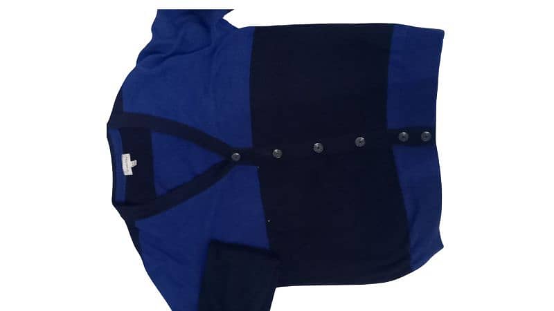 Express color block blue navy cardigan. 2