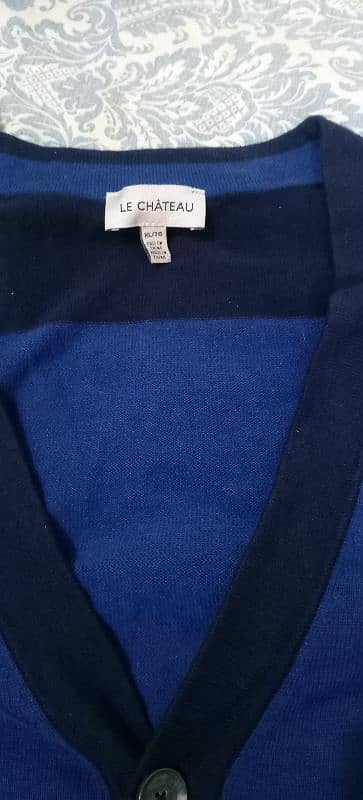 Express color block blue navy cardigan. 3