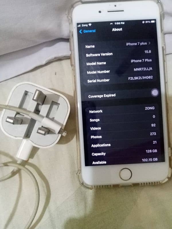 iphone 7+ waterpack 128gb Pta Approved urgent sale 2