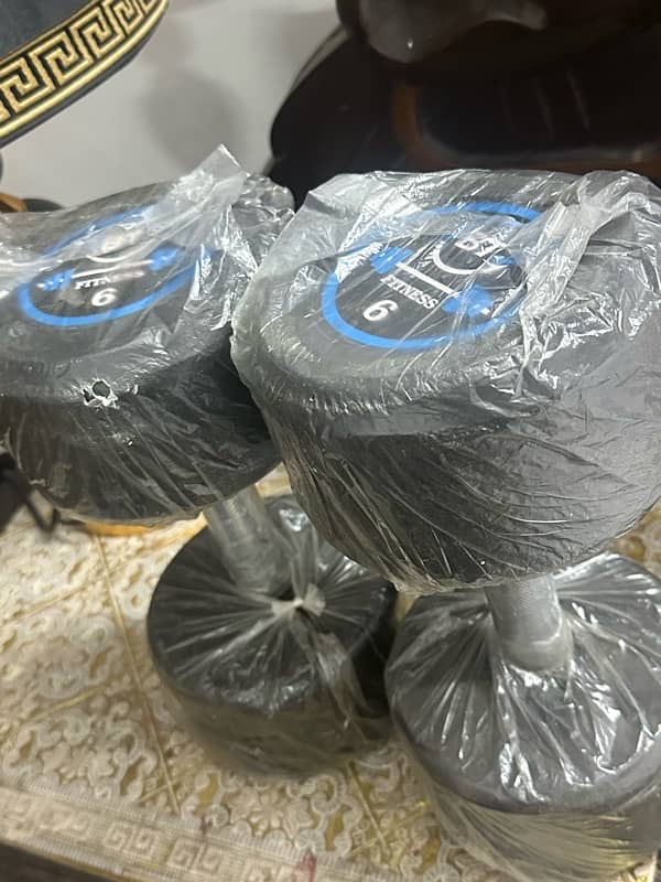 6kg pair New BT Fitness dumbbells 2