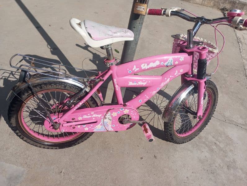 pink bicycle for kids age 4-7 years 0