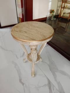 wood side table