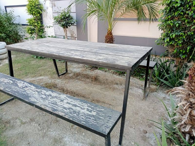 Car Parking Shade and Wooden Table 3