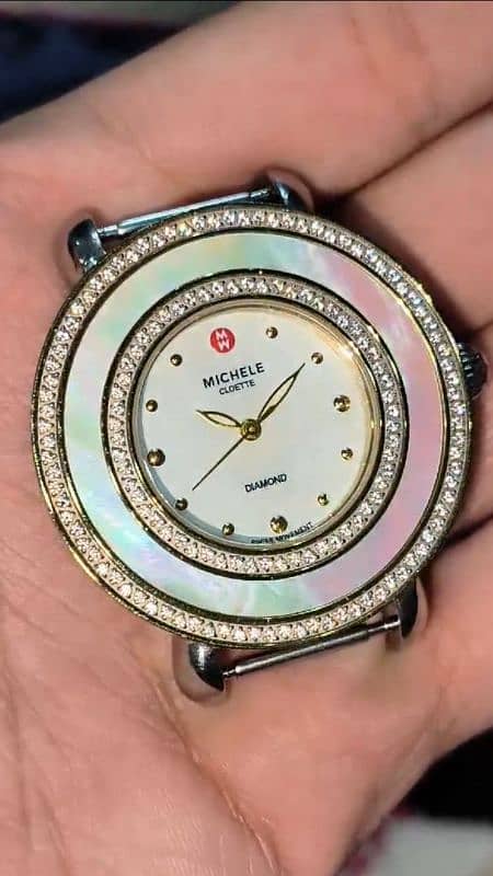 Michele Cloette real diamonds unisex watch 0