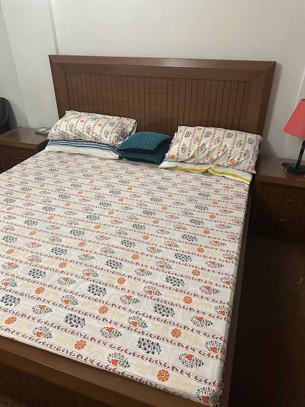 king size bedset with mattress molty foam 1