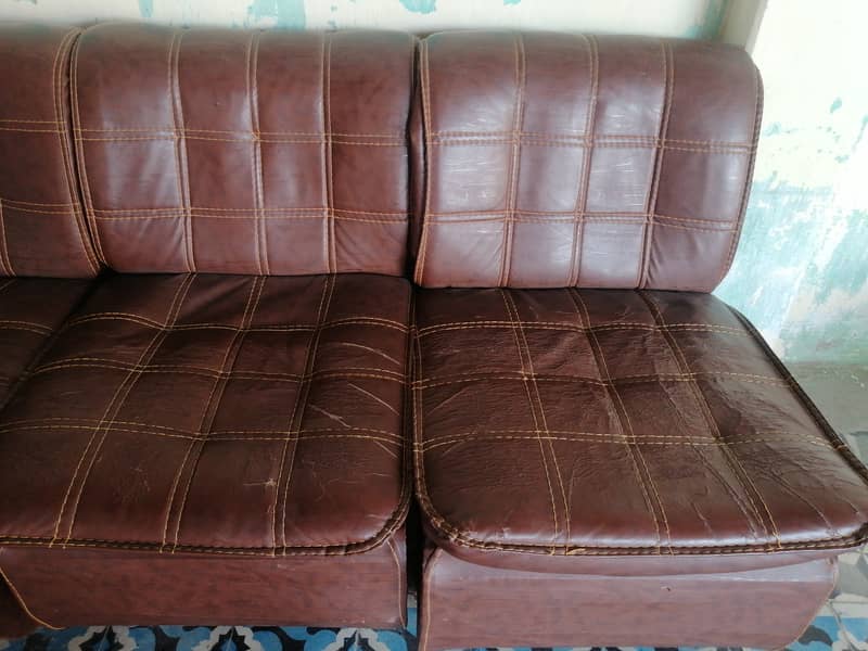 Original Lather Sofa Set 1